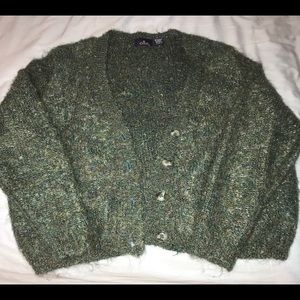 Green OBR Cardigan Sweater